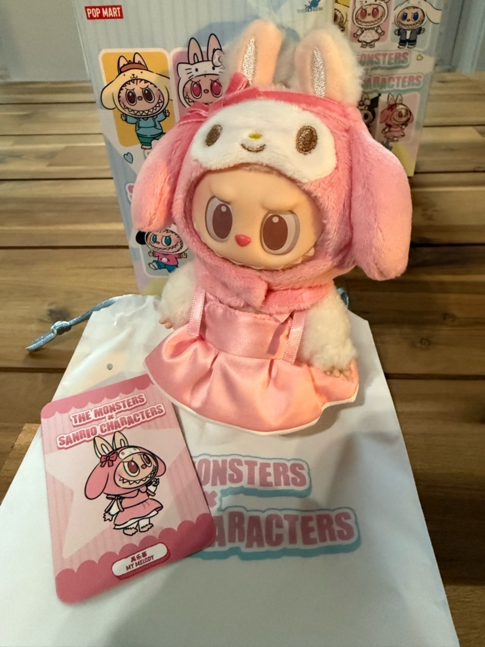The Monsters x Sanrio Pink My Melody Plush Doll